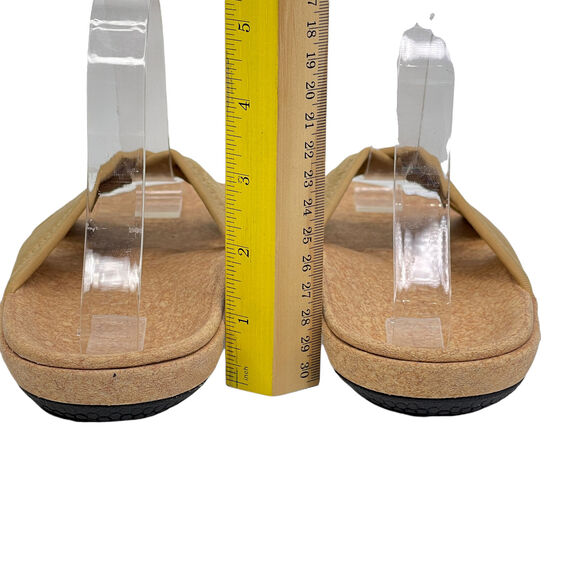 Spenco Flip Flop Slide Sandal SZ 7 Women's Brown Open Toe Slip On Casual Flat - Picture 5 of 10